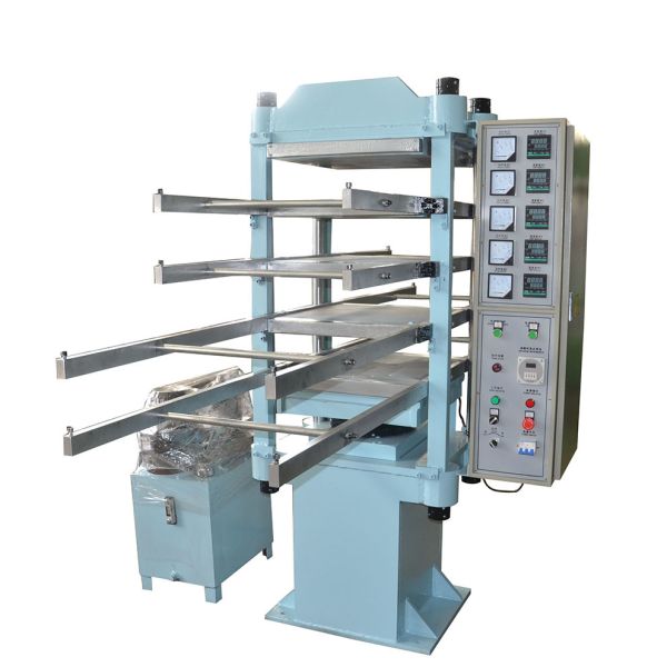Rubber Tile Vulcanizing Machine with Push-Pull Device 550×550×45 Heating Plate and 4 Layers for Efficient Floor Tile Production