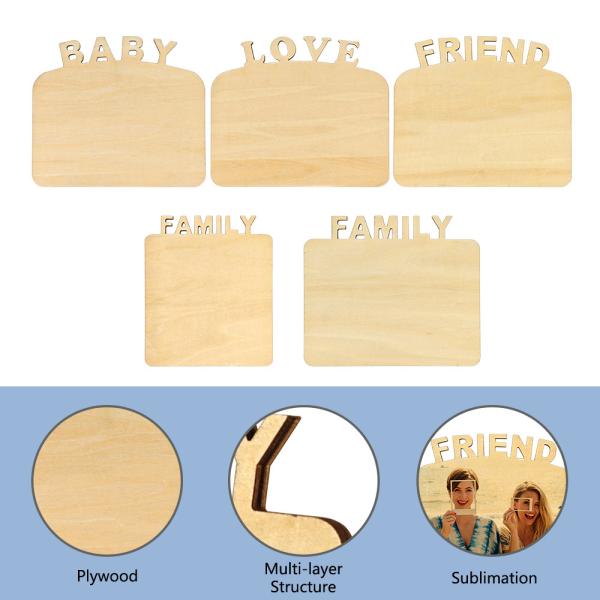 Custom Sublimation Romantic Picture Frames Love Photo Frame