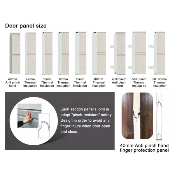 Ce Certificated Automatic Sectional Garage Door Panels Modern Design Style Exterior Hotels Normal Color Ral 9002 Ral 3000