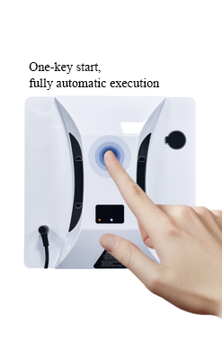 Household 500 MAh Battery Capacity Private Mold Remote Control Robot Window Cleaner with US Plug