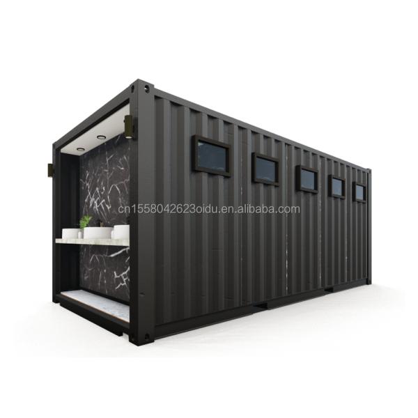 Steel Public Restrooms Flat Pack Customized Modern Design Prefab Container House for Hotel Application Customized Color