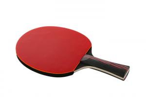 China Carbon Fiber 7PLY Table Tennis Bats Pimple In Out Rubber with Sponge Good Elasticity on sale