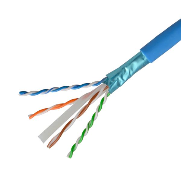 Cheap 4 Pairs CCA Cat6a Lan Cable Utp Ftp Cat5e Network Cable HDPE Insulation for sale