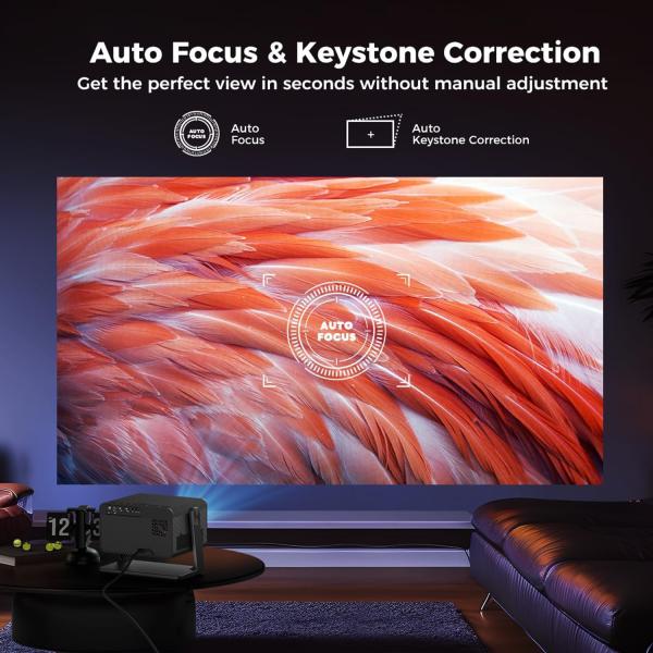 H3 Dark Gray Full HD Smart Projector Dust Free High Brightness Android Home Projector