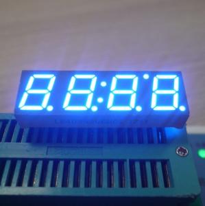 Ultra Blue Common Anode 0.39 4 Digit Seven Segment Display For Digital TV STB