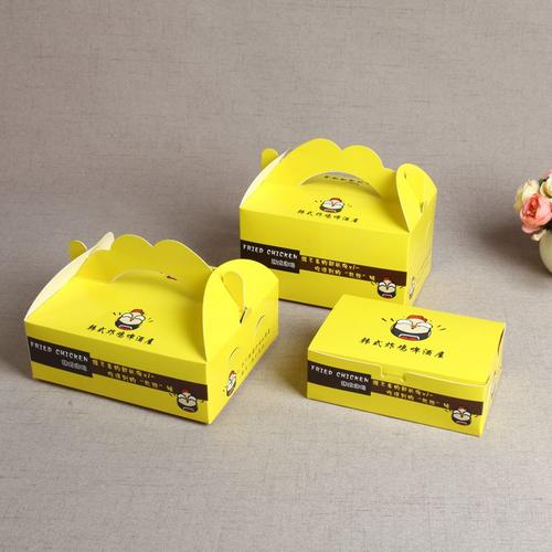 Ivory Borad Anti Oil BOPP Sealable Fried Chicken Box Varnishing