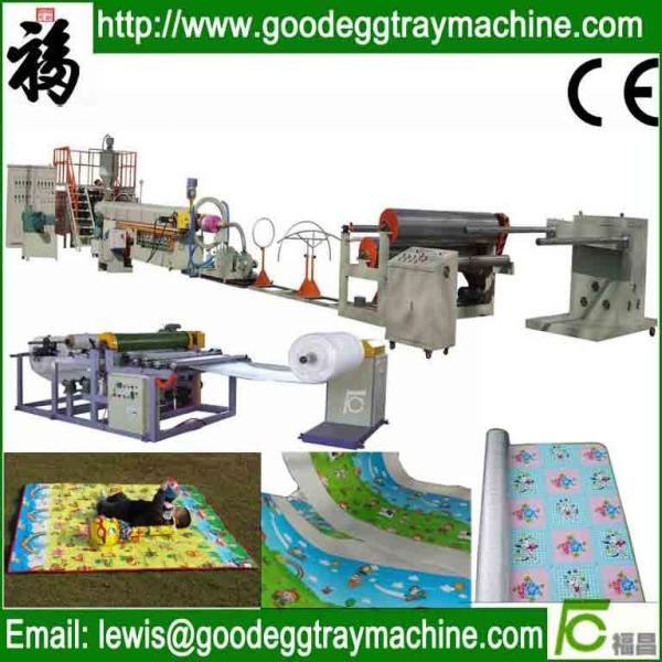 Cheap plastic foam floor mat for kids laminating Machine for sale