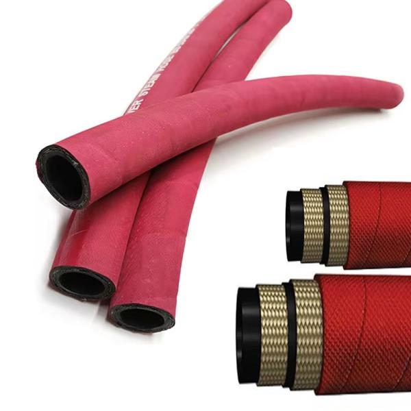 Cheap Flexible Steam Transfer Hose Epdm Braided Steel Sizes 1/2”To 2”Leak Proof Design for sale
