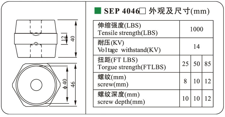 hexagonal type insulator