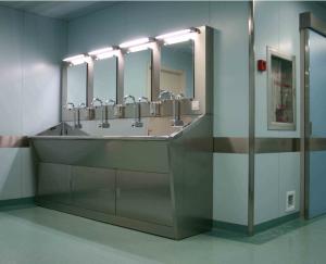 304 Hand Wash Medical Stainless Steel Sink 1.2mm Thick 900*1350*570