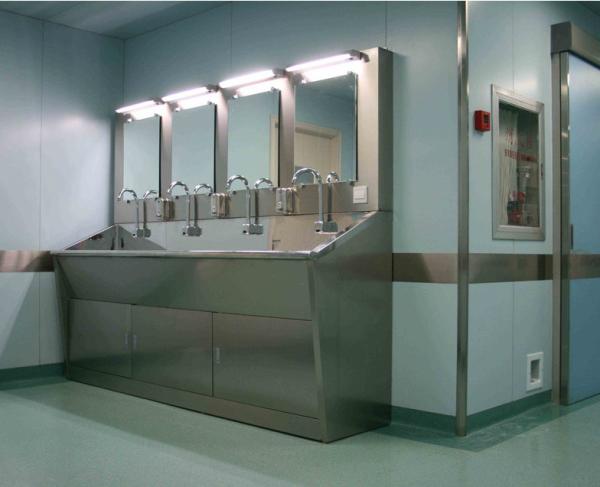 Cheap 304 Hand Wash Medical Stainless Steel Sink 1.2mm Thick 900*1350*570 for sale