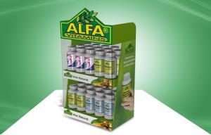 Best Vitamin Heathcare Products Green Cardboard Countertop Displays Custom wholesale