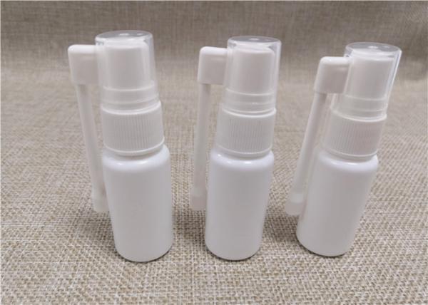 Cheap White Color Mist Spray Pump Bottle , Long Nozzle Small Plastic Spray Bottle for sale