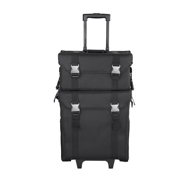 Cheap Black Makeup Vanity Case Portable Organizer Box With Oxford Cloth Material for sale