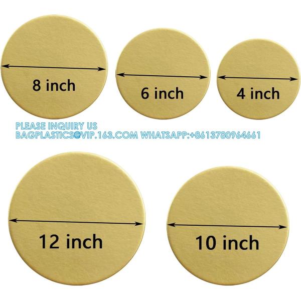 Cakeboard Round, 4, 6, 8, 10, 12 Inch Cake Base Cardboards, Round Cake Circles, Each Size, Set For Baking Cake