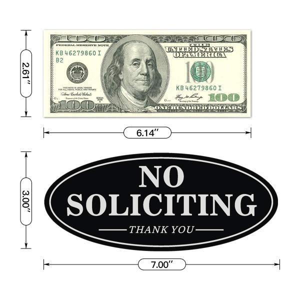 House Custom Reflective Sign Metal Oval No Soliciting Sign Printable