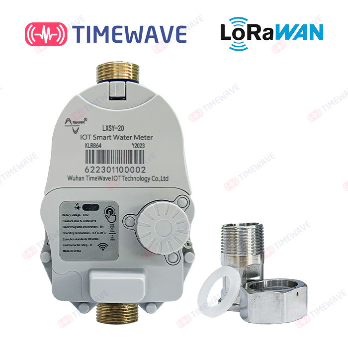 IOT Based Wireless Smart Water Meter Lorawan Remote Control Cold Hot Water Flow