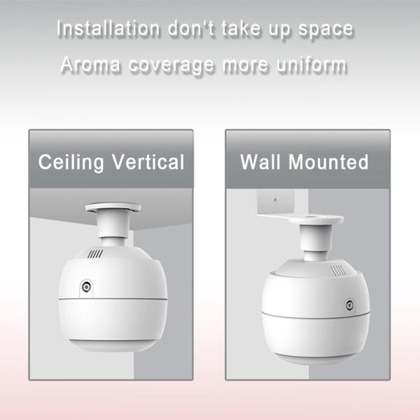 Modern Style Ceiling Plug in Fragrance Diffuser Machine Bluetooth Essential Oil Diffuser Electric Commercial Scent Diffuser