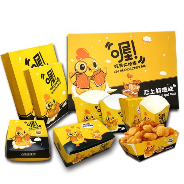 Cheap ODM Disposable Kraft Fast Food Paper Box Cup Bowl for takeaway for sale