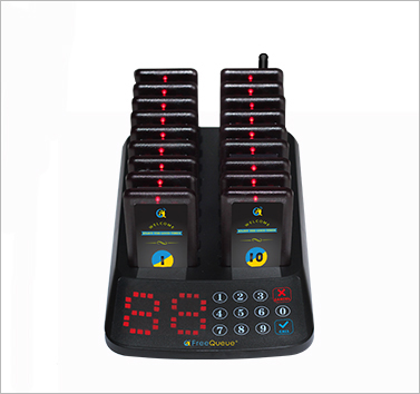 Display queue management system Smart Stack Coaster