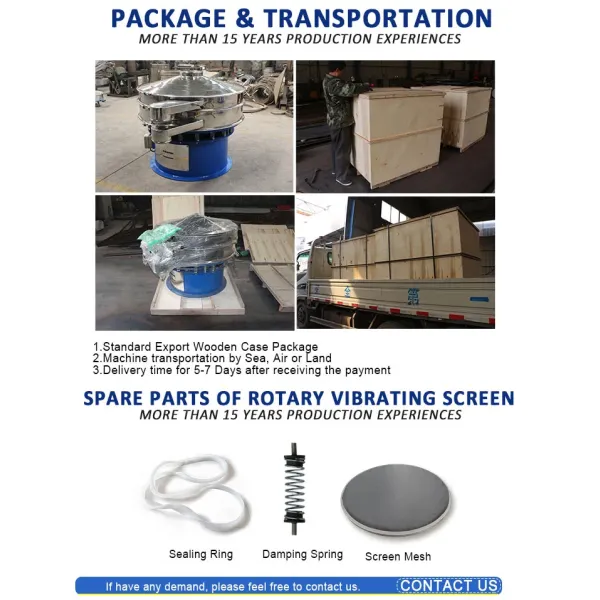 Centrifugal Vibrating Sieve Screen Ultrasonic Circular Vibrating Screen Separator