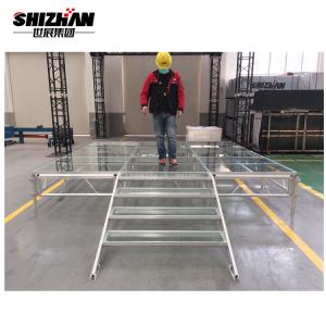 Best Wedding Party Glass Stage Decoration Portable Dance Floor For Stage Lighting wholesale