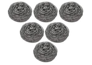 Strong Cleaning Stainless Steel Sponge Scrubber 10g For Plate / Removing Rust