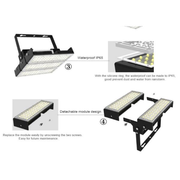 Garden Aluminum Housing High Power Outdoor Led Flood Lights 120 Degree Beam Angle