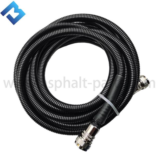 Asphalt Paver Side Control Box Host Line 18 Core Rectangular 8m Straight Cable For
