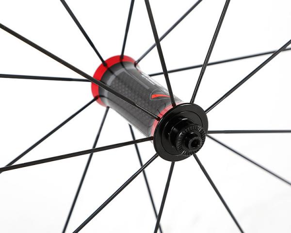 12K Twill Carbon Road Bike Wheelset , 50mm Wheelset 700C RS R50DB Stable