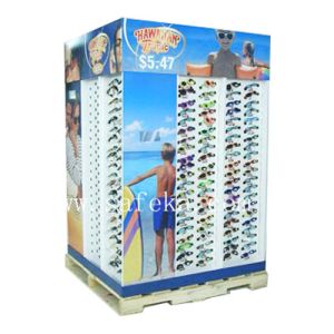 Best Custom Sunglasses Cardboard Pallet Display stand for summer promotion wholesale