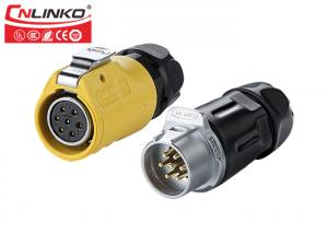 Best M20 7 Pin IP67 Waterproof Automotive Wire Connectors Quick Lock CNLINKO Outdoor Led Strip Lighting wholesale