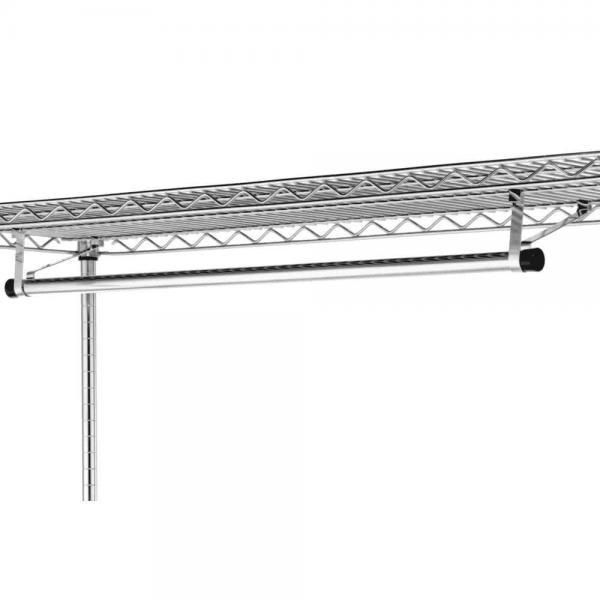 Cheap Garment Hanger Tube With Brackets For Hanging Clothing , Metal Storage Rack Parts for sale