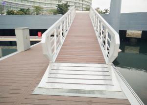 Best 300kgs/Sqm Loading Capacity Aluminum Alloy Gangway Ramps Floating Bridge Pontoon Marina Dock With Bolts And Nuts wholesale