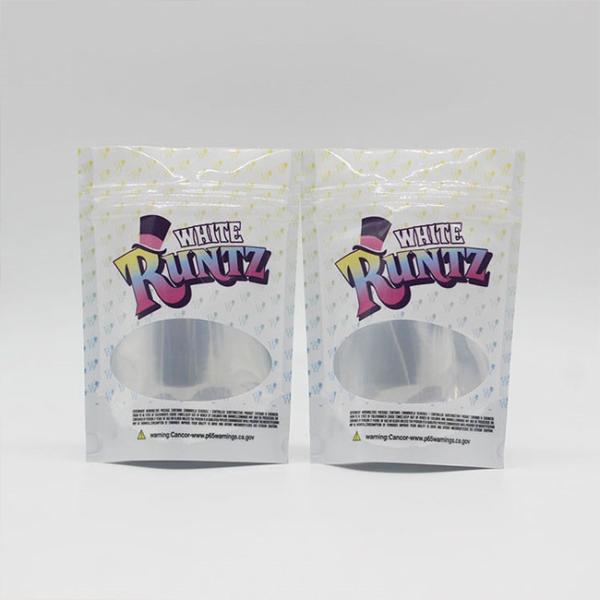 Printed Smell Proof Mylar Bag Child Proof For weed / Flower Packaging
