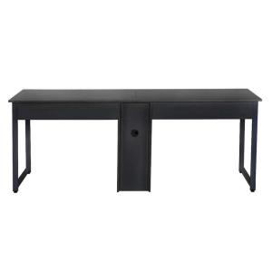 China Black 300LBS Capacity 2 Person Computer Desk / Two Person Office Desk on sale