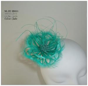 Best EMS Shipping Spiky Biot Feather Flower Mount with Wire Accessory wholesale