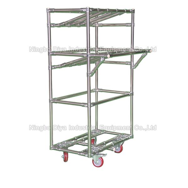 Low Power Consumption Stainless Steel Storage Trolley With Customized Color