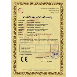Shenzhen Lenyo Display Technology Co., Ltd. Certifications