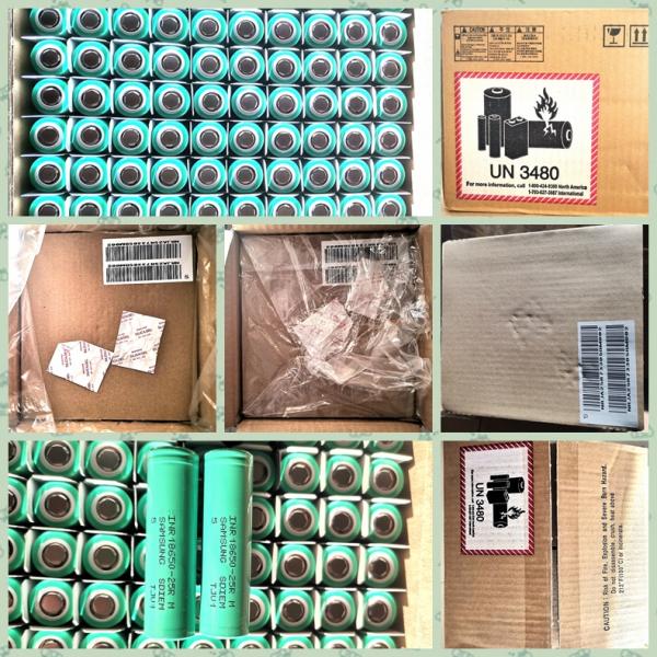 18650 2500mAh 3.7V 20A Li Ion Battery For Vacuum Cleaner