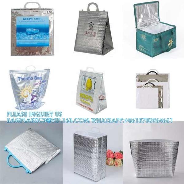 Slider closure thermal bag pack, Eco Friendly Plastic Insulate Thermal Bag Function For Freish Food Cooler Bag