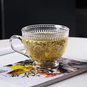 Best Rotating Glass Tea Coffee Mugs Crystal Whisky Wine Cup Tumblers 10oz wholesale