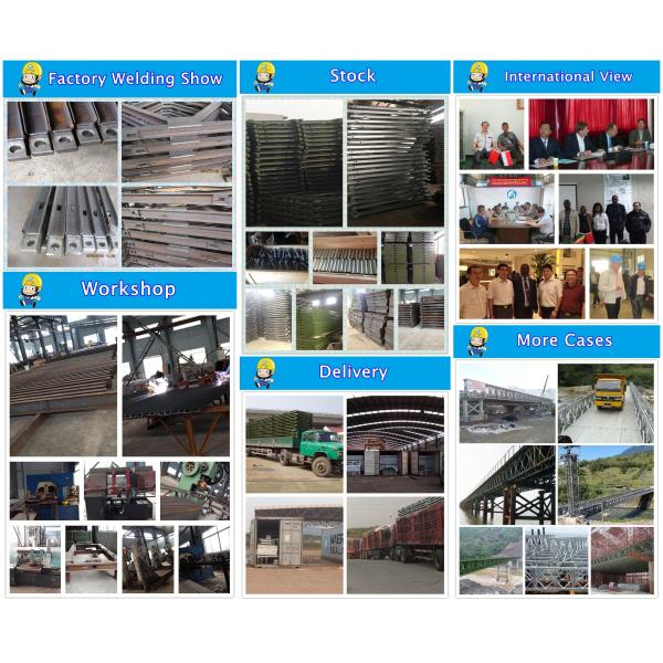 Pedestrian Sightseeing Pier Trestle Bridge , Galvanized Temporary Steel Bridge