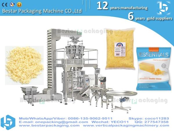 Cheap Bestar Multihead Weigher + Packaging Machine Vffs  for parmesan cheese  +small pieces cheese+cheese sliced for sale