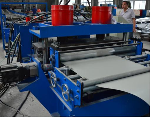 5T Hydraulic Uncoiler Cable Tray Roll Forming Machine With Press Machine