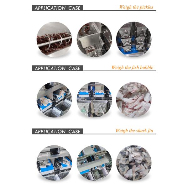 8 Head Combination Weigher Pork Chicken Wings Anti Sticking Screw Feeding Multihead Weigher