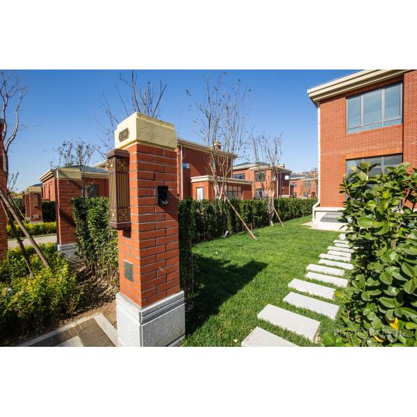 House Exterior Antique Red Brick Veneer Tile Face Clay Split Brick Cladding Tiles for Wall