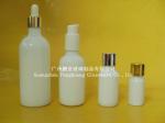 30ml / 50ml / 100ml White Glass Essential Oil Bottles Hot Stamping Surface