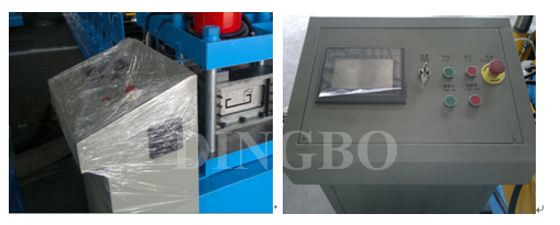 Customized roof making machine Galvanized Steel Roof Panel Roll Forming Machine With 15m / Min Forming Speed