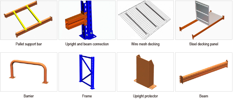  Heavy Duty Pallet Rack Selective Pallet Rack Warehouse Storage Racking